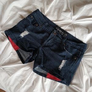 Denim shorts